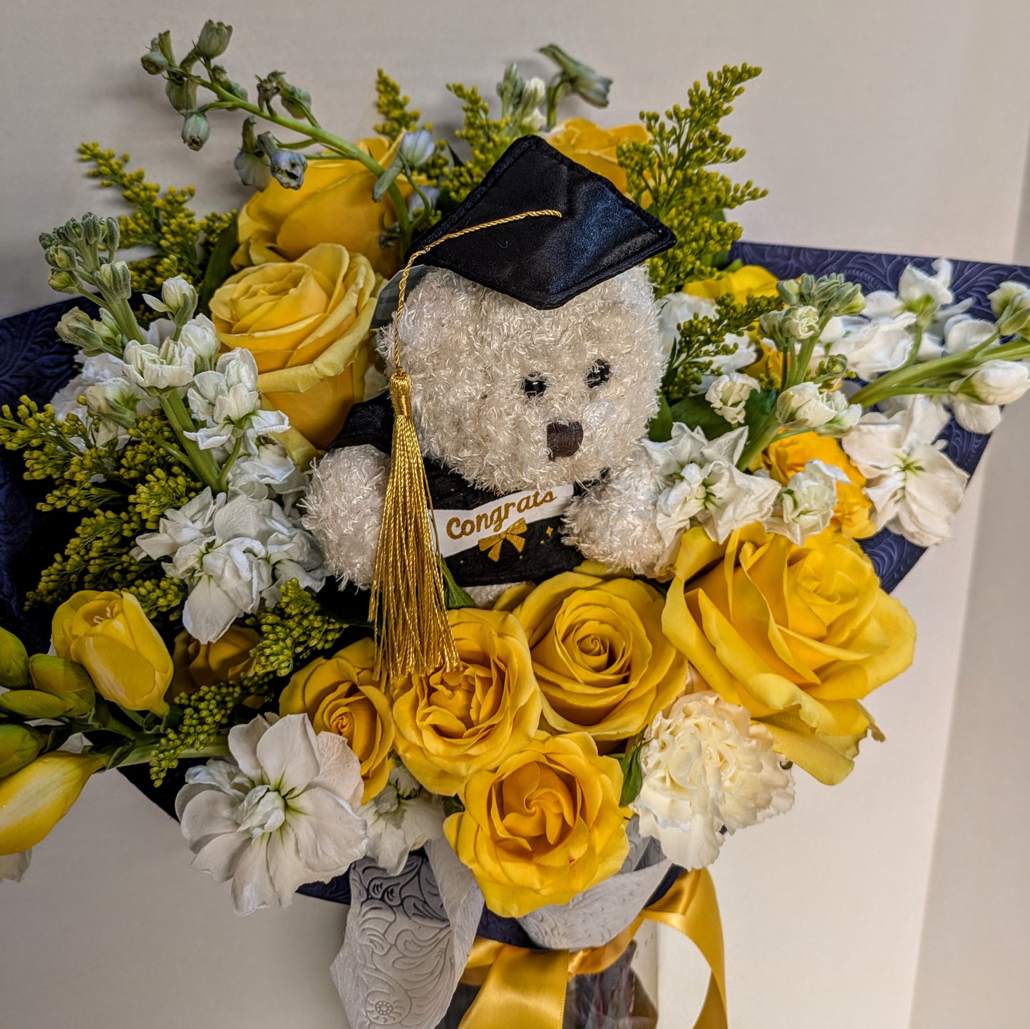 Beary Proud of You- Ithaca College Mixed Flowers