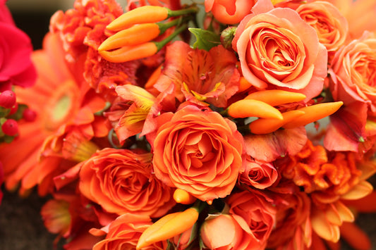 Oranges- Florist Designed Presentation Bouquet