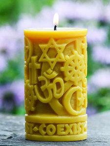 Beeswax Coexist in Peace Pillar
