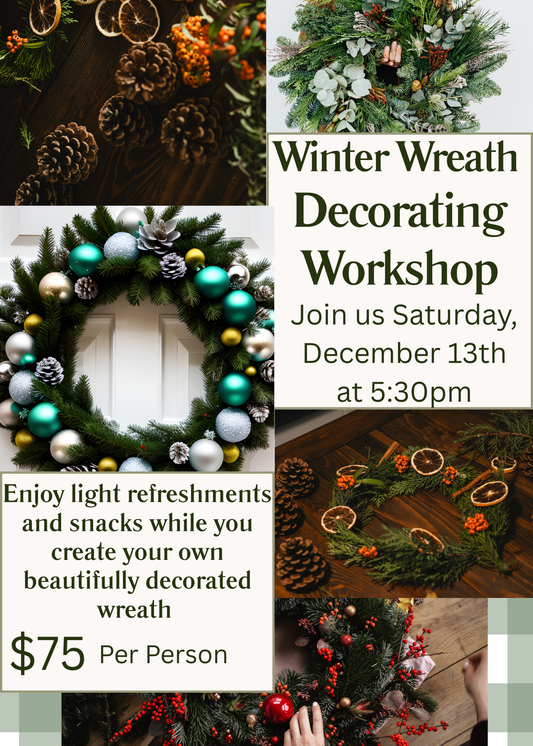 Winter Wreath Decorating Workshop